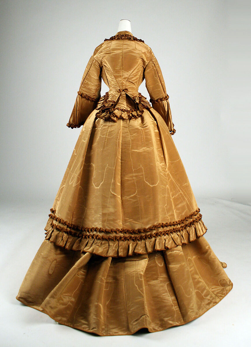 Wedding dress, silk, American
