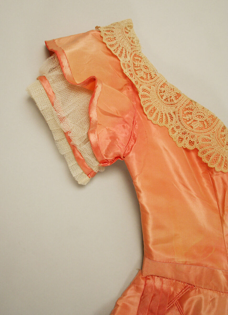 Evening dress, silk, American