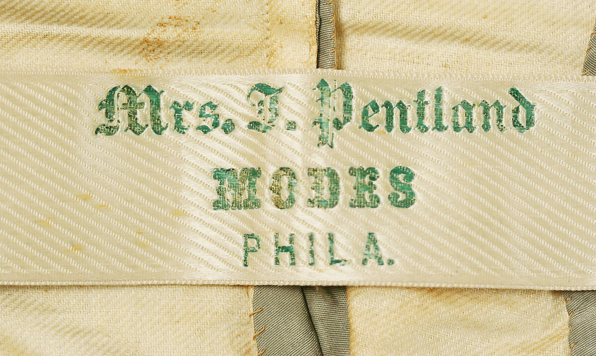 Wedding dress, Mrs. J. Pentland (American), silk, American