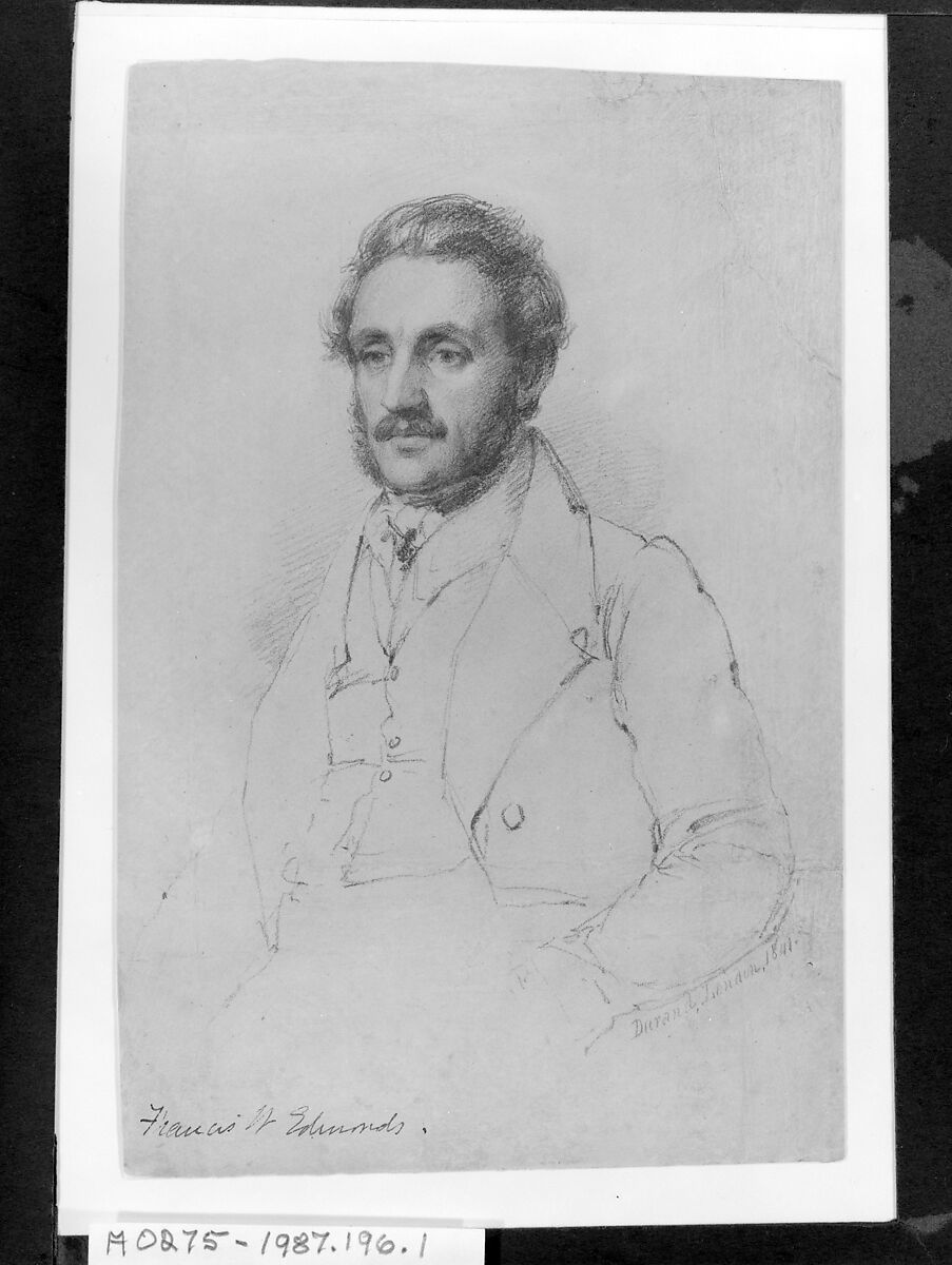 Francis William Edmonds, Asher Brown Durand (American, Jefferson, New Jersey 1796–1886 Maplewood, New Jersey), Graphite on tan wove paper, American