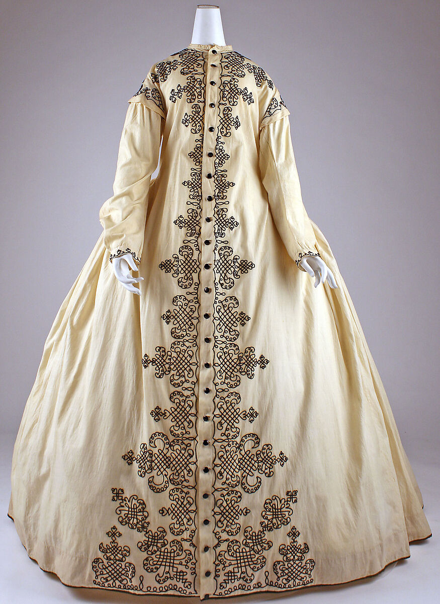 Morning dress, cotton, American 