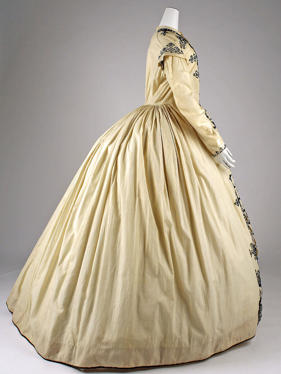 Morning dress, cotton, American