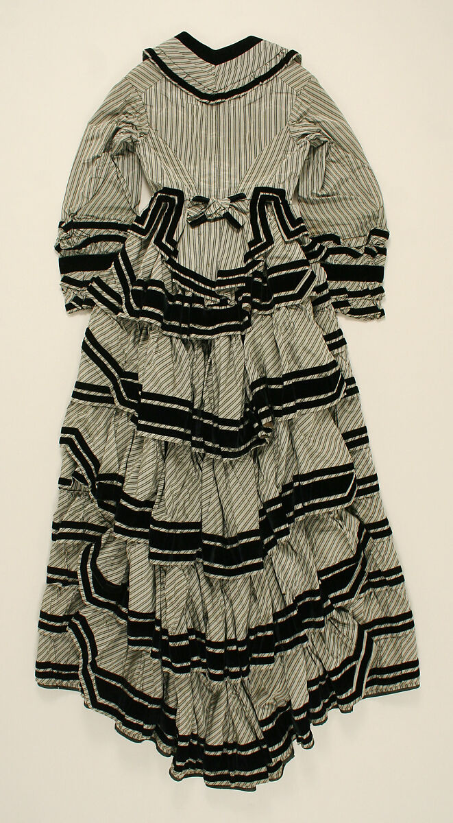 Dress, silk, American