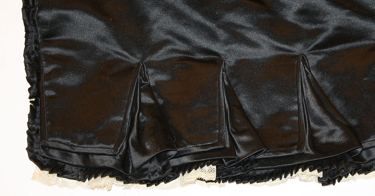 Dinner dress, Maison Pingat (French), silk, jet, French