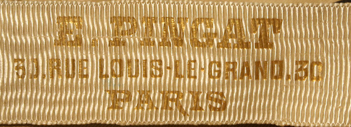 Dinner dress, Maison Pingat (French), silk, jet, French