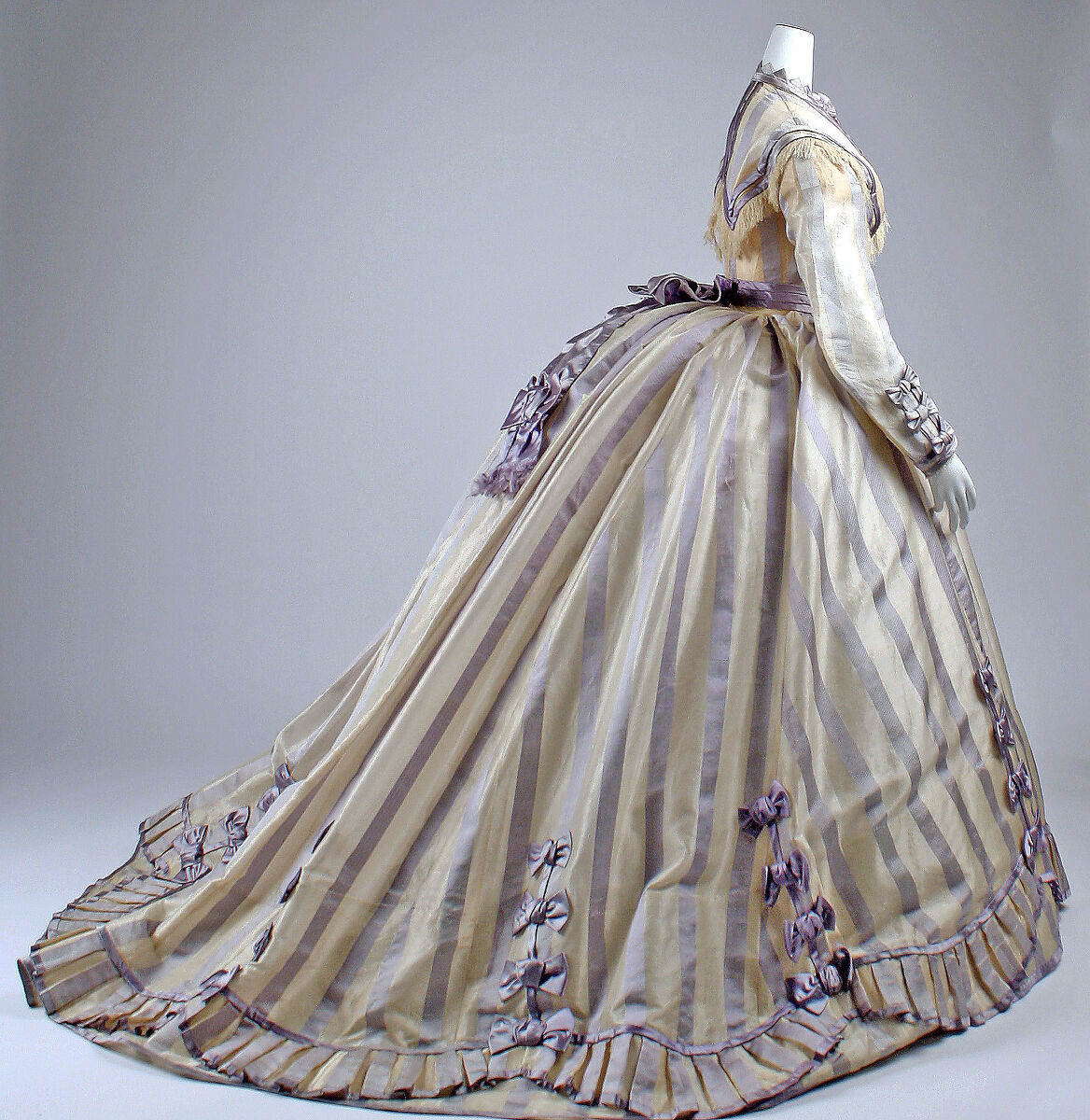 Dress, Depret (French), piña cloth, silk, French