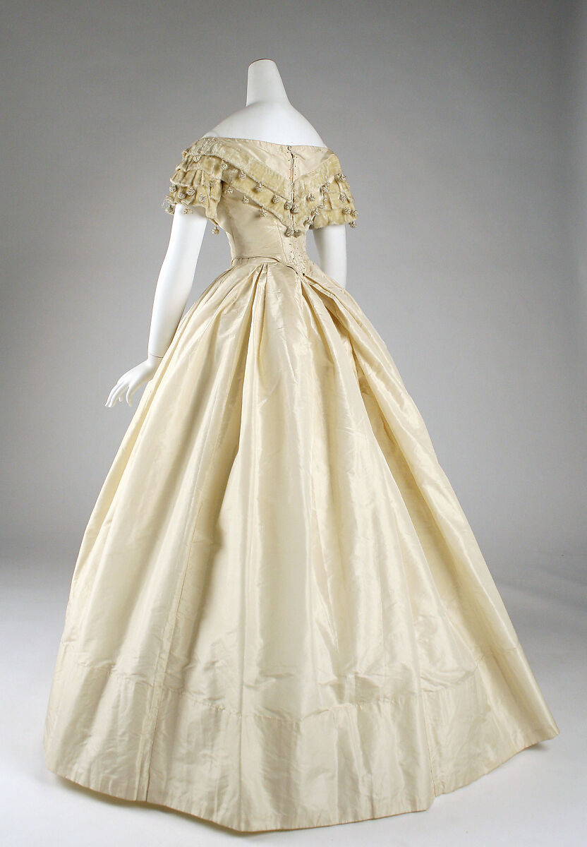 Dress, silk, American
