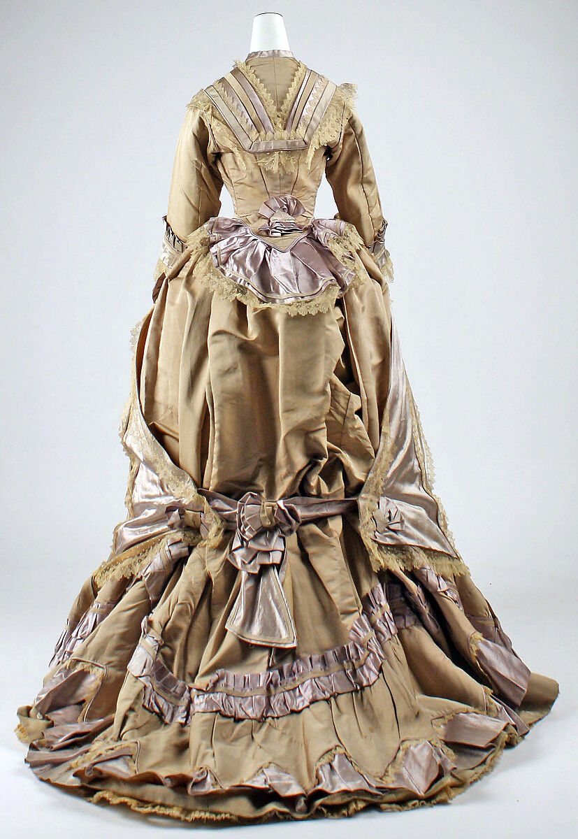 Dress, silk, probably French