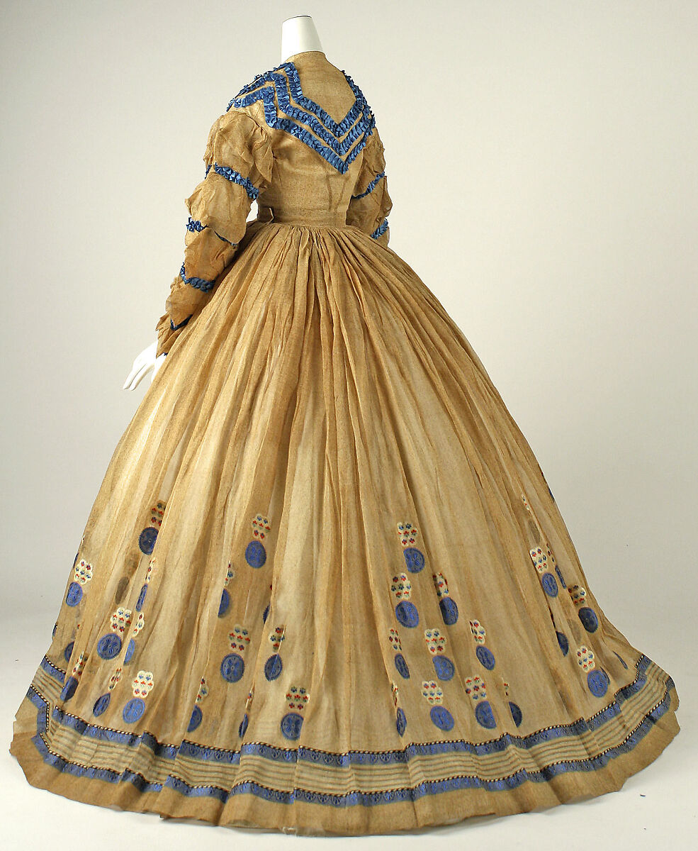 Dress, cotton, American