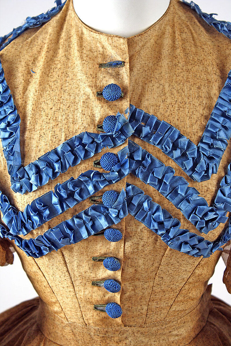 Dress, cotton, American