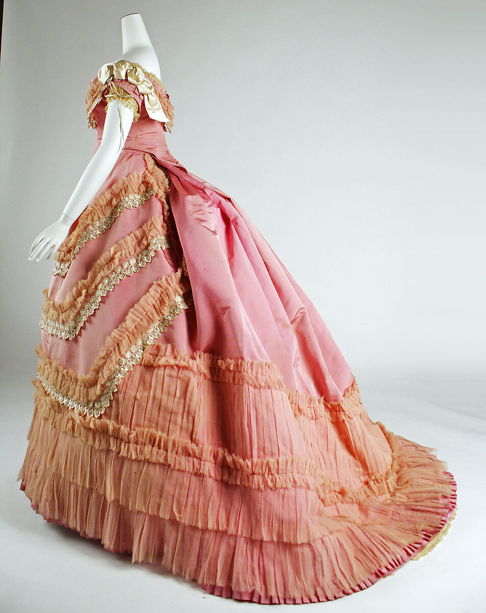 Ball gown, silk, French