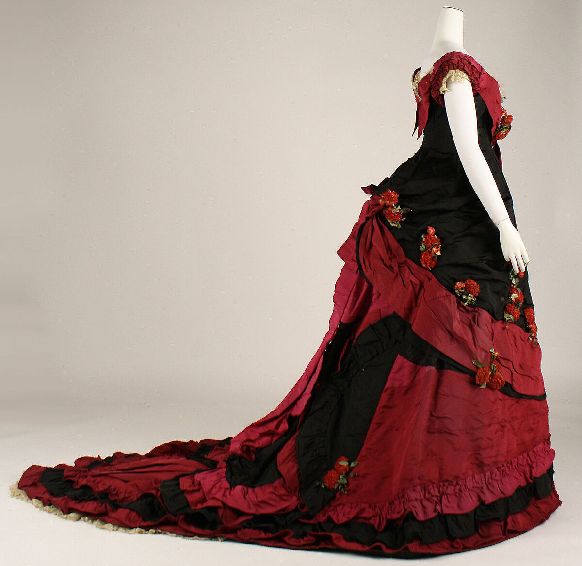 Ball gown, Madame Elise, silk, British