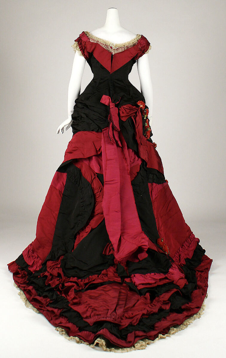 Ball gown, Madame Elise, silk, British