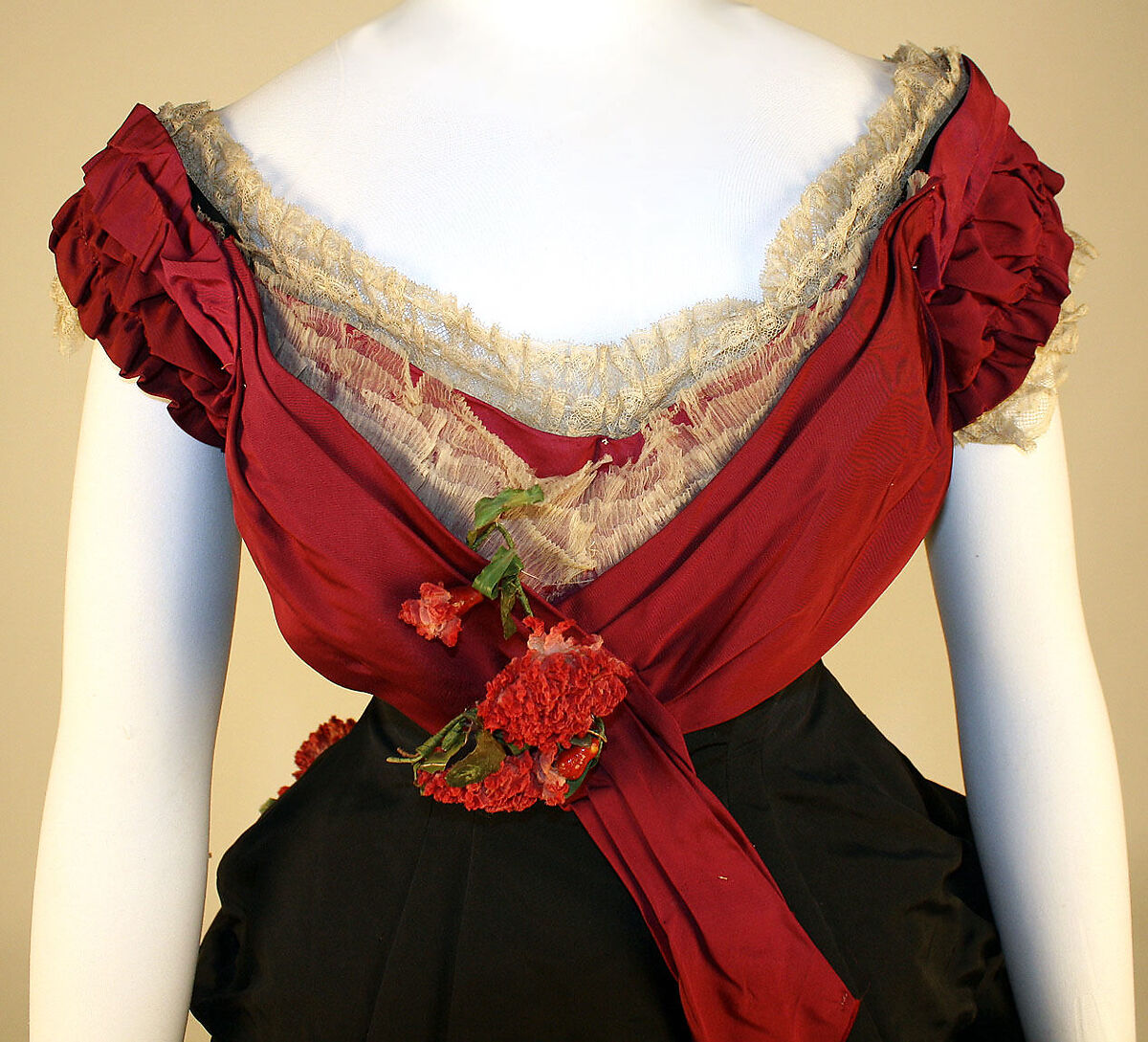 Ball gown, Madame Elise, silk, British