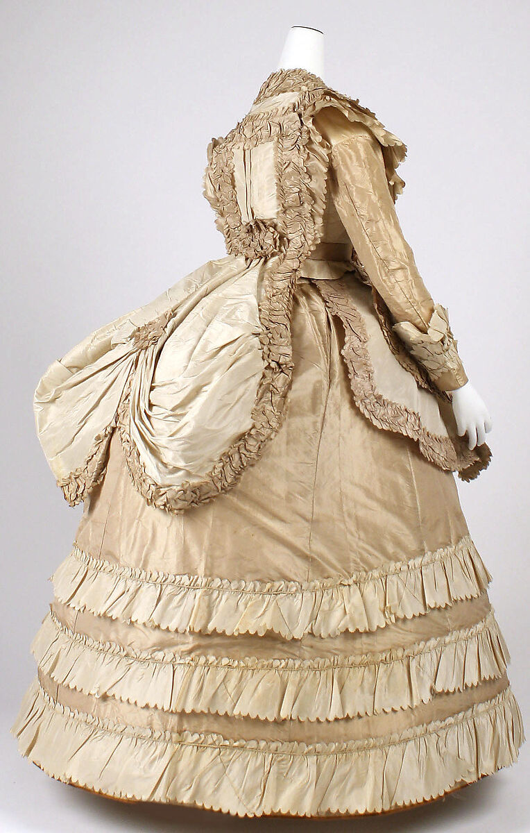 Afternoon dress, silk, American