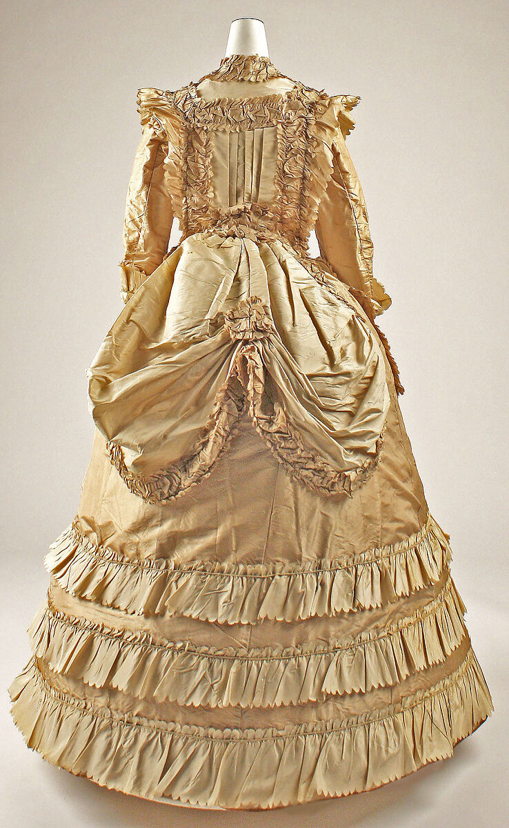 Afternoon dress, silk, American
