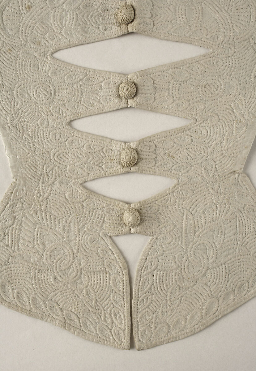 Stomacher, cotton, British