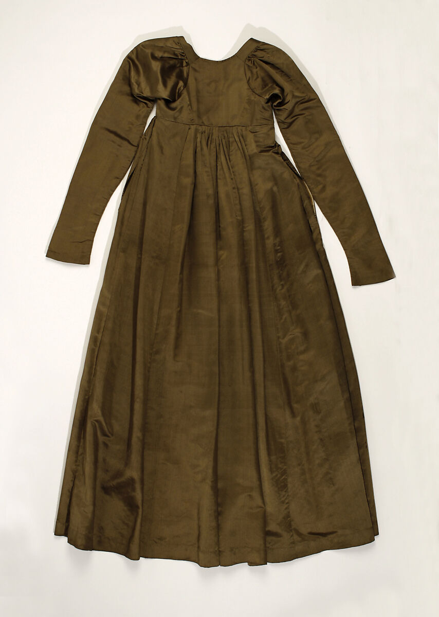 Dress, silk, American