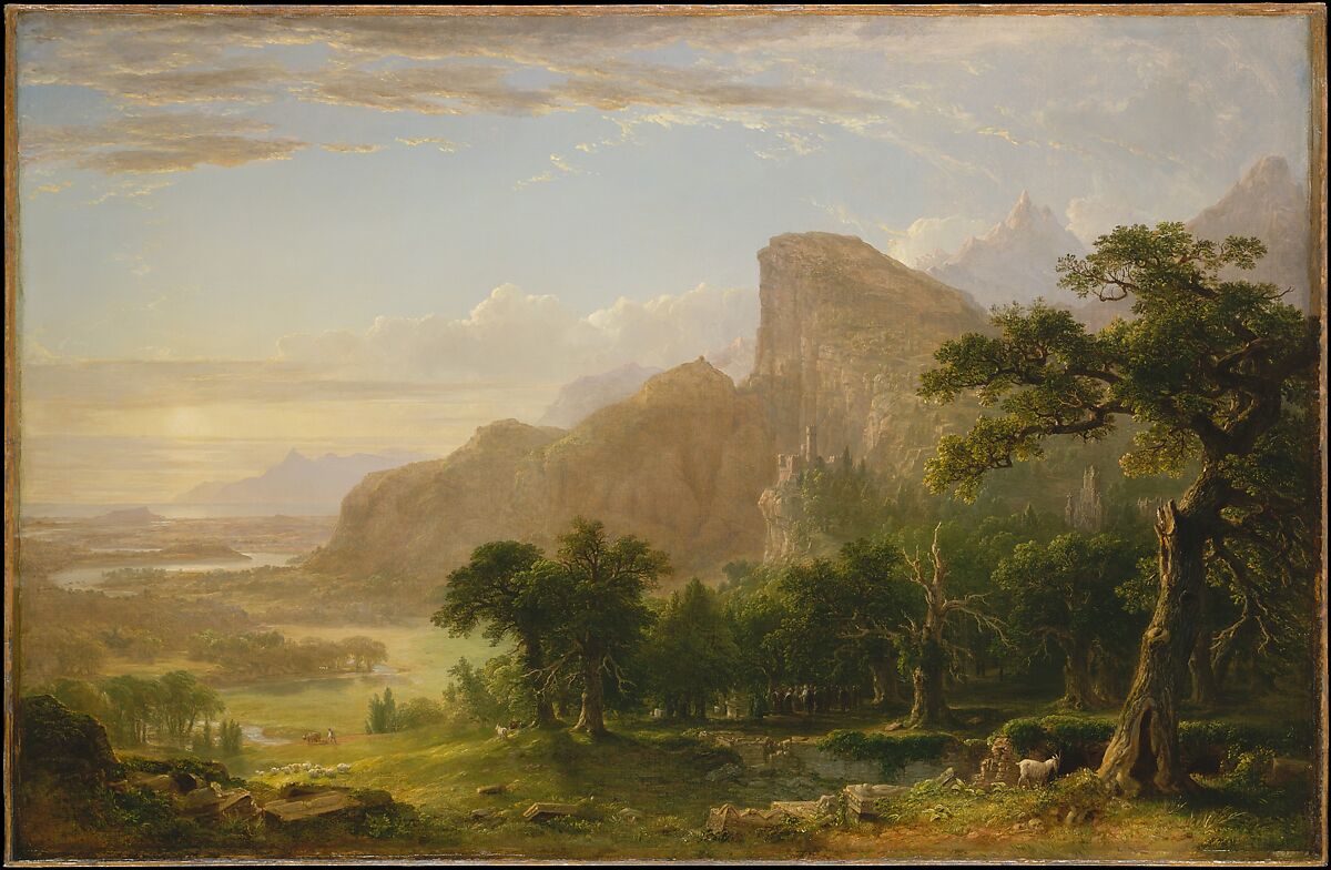 Landscape—Scene from "Thanatopsis", Asher Brown Durand  American, Oil on canvas, American