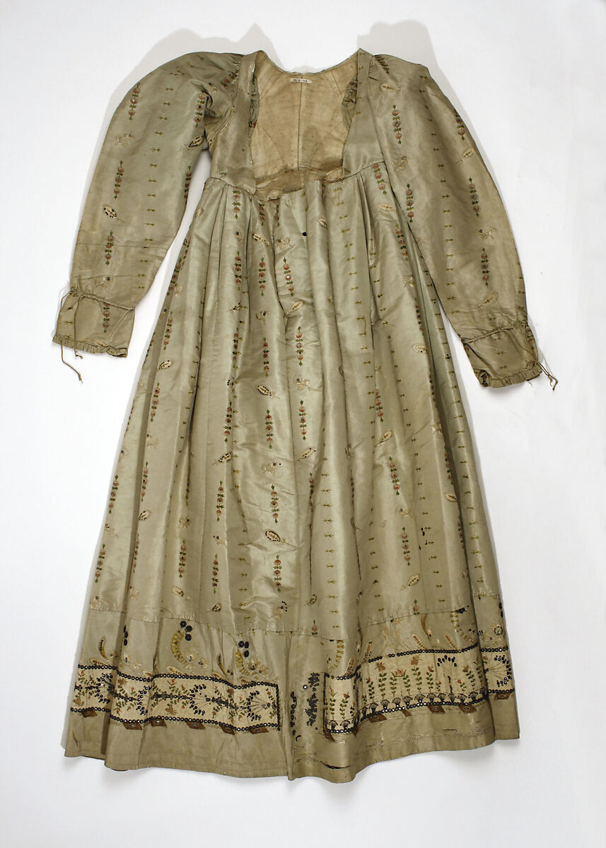 Dress, silk, European 