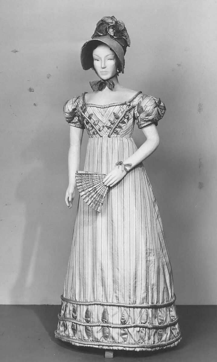 Dress, silk, British