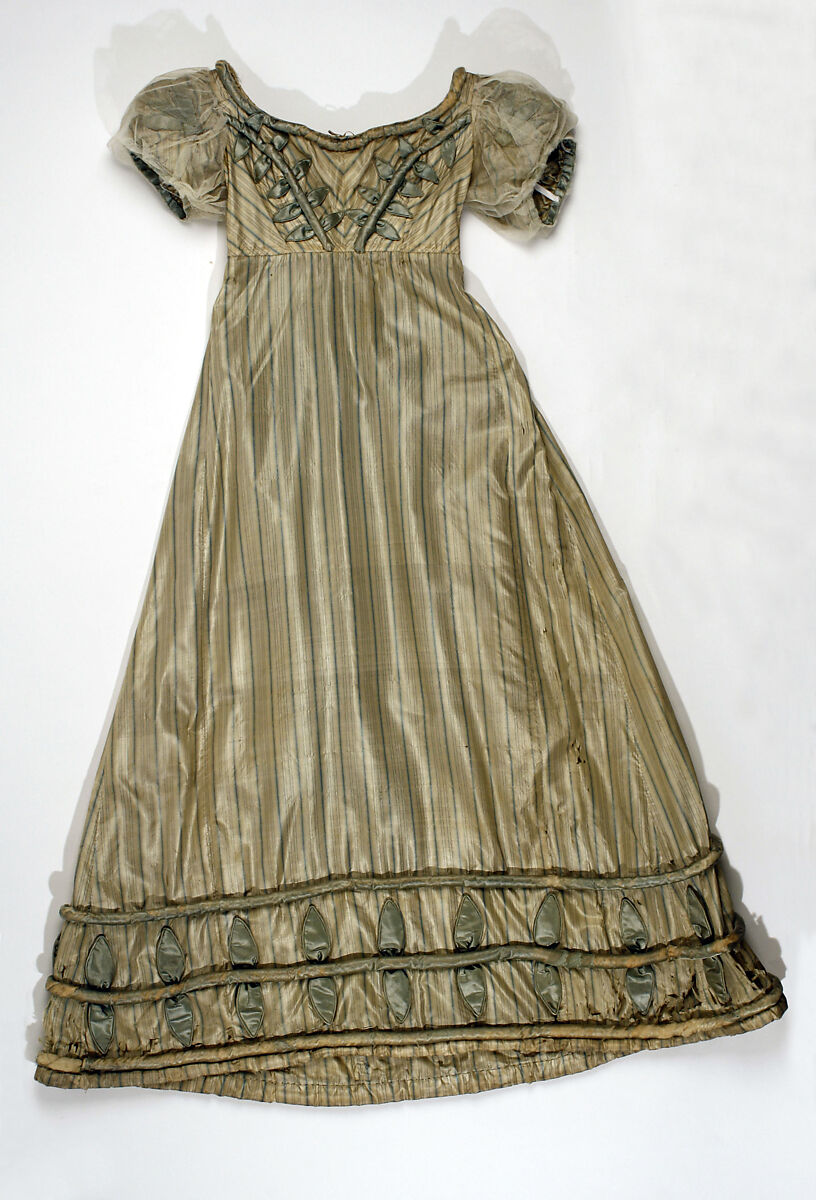 Dress, silk, British 