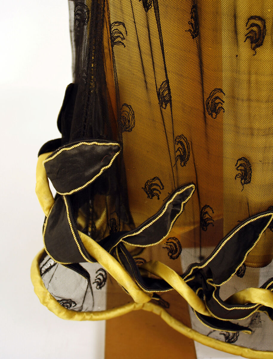 Dress, silk, British