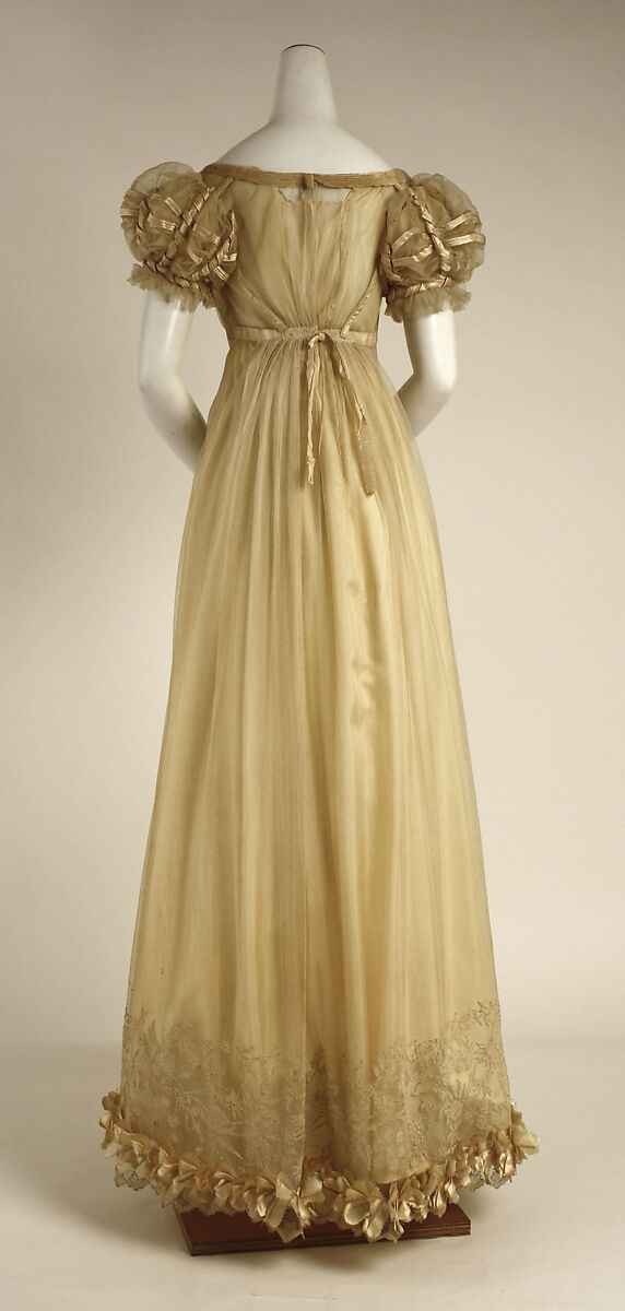 Dress, silk, British
