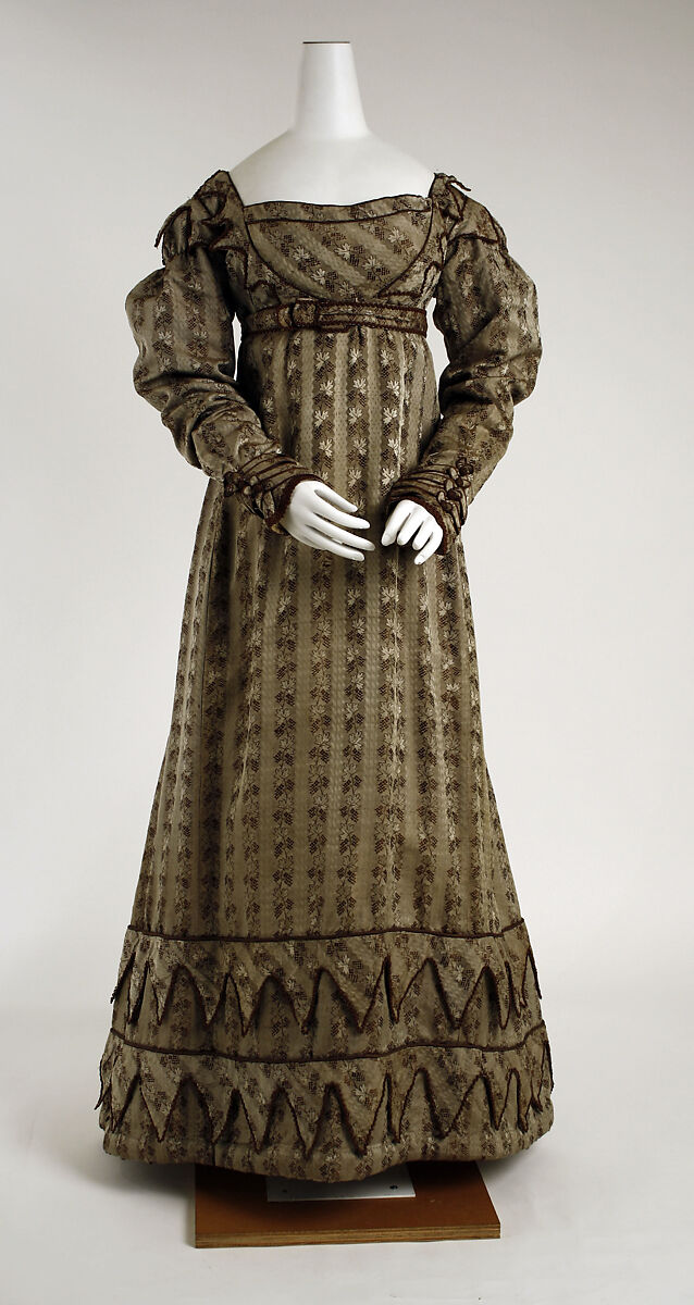 Dress, silk, European 