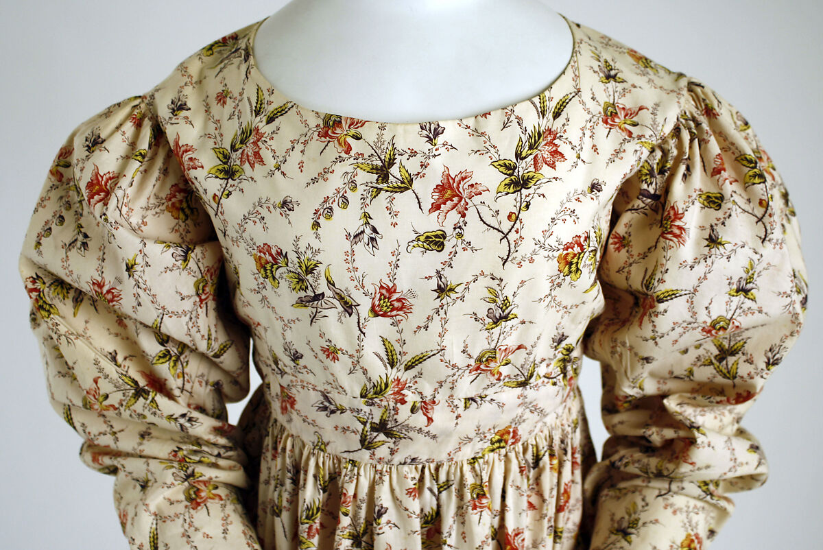 Morning dress, cotton, British