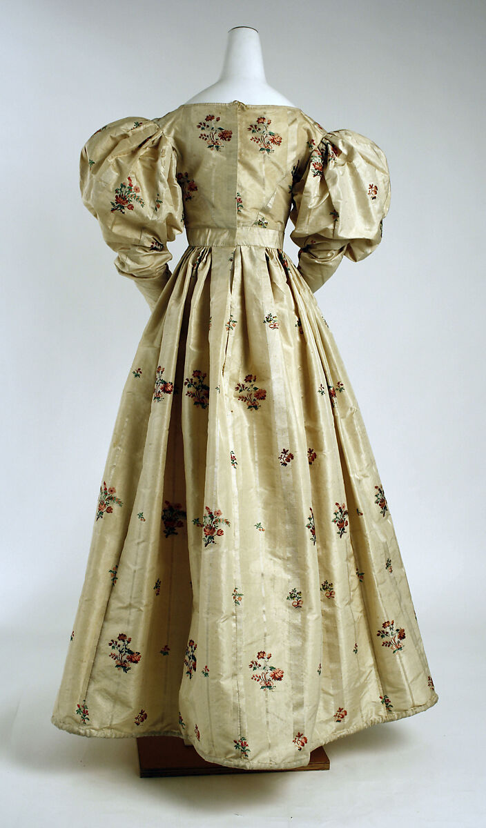 Evening dress, silk, American