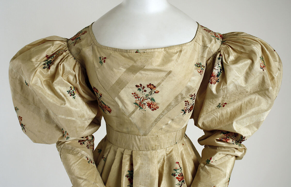 Evening dress, silk, American