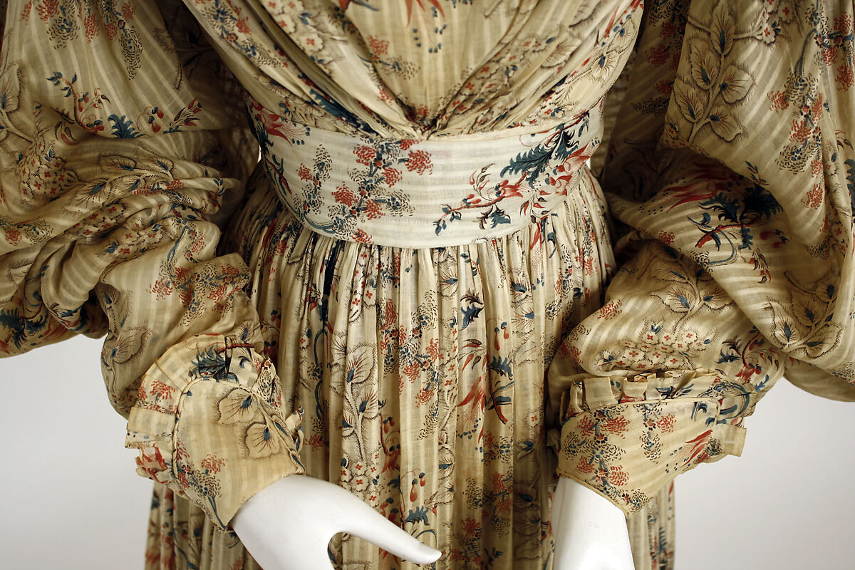 Dress, cotton, American