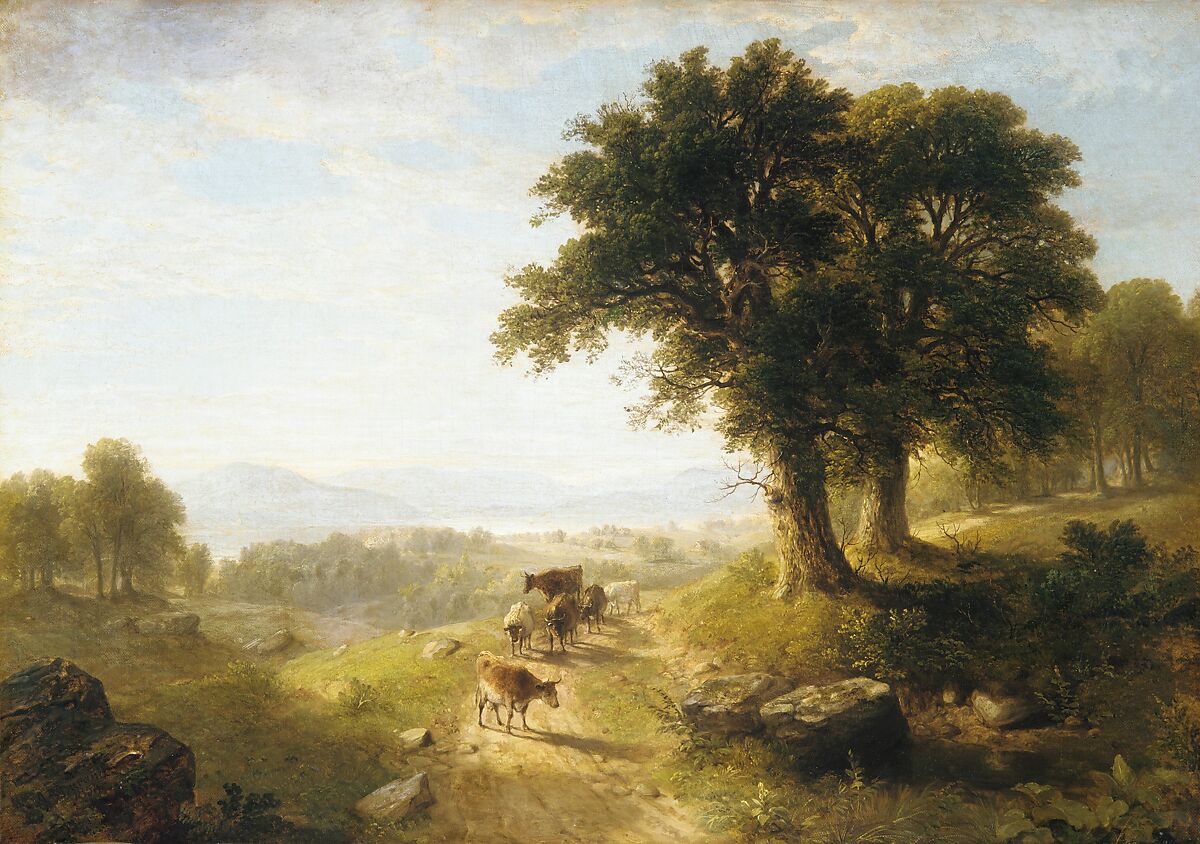 River Scene, Asher Brown Durand (American, Jefferson, New Jersey 1796–1886 Maplewood, New Jersey), Oil on canvas, American 