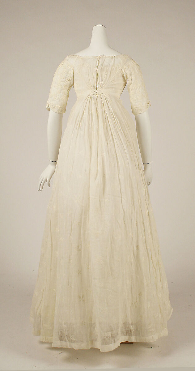 Dress, cotton, probably American