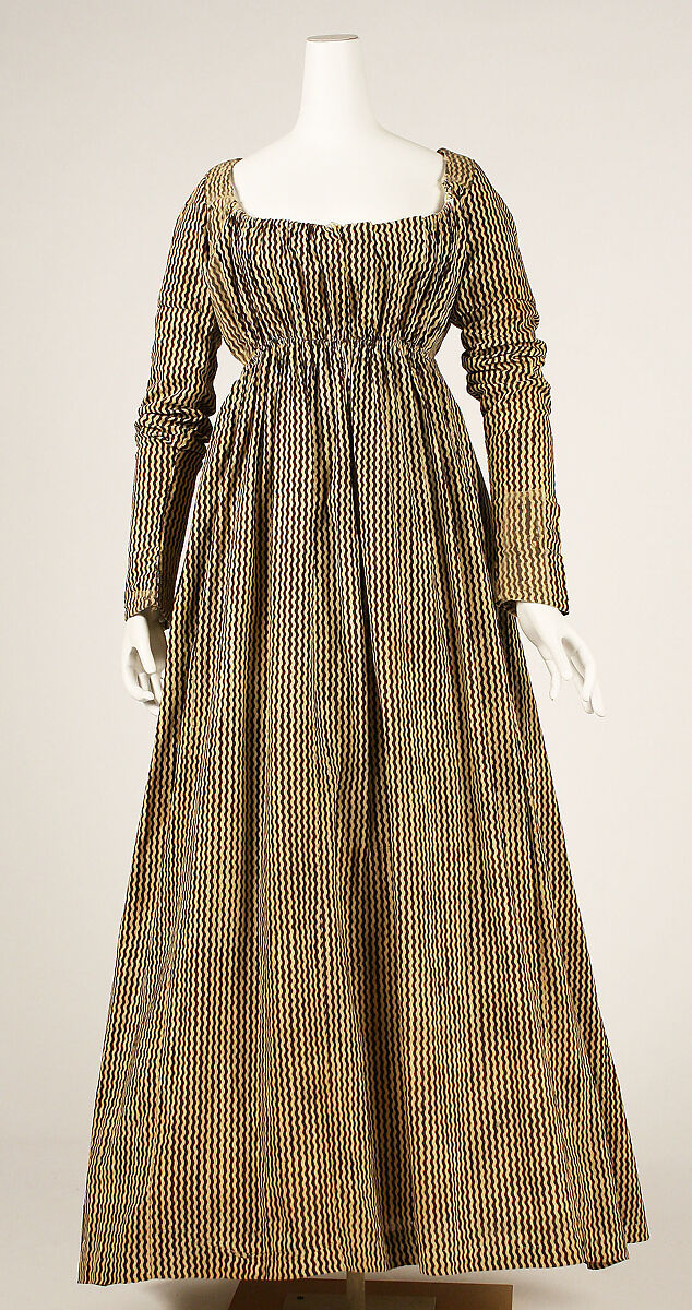 Dress, cotton, probably American 