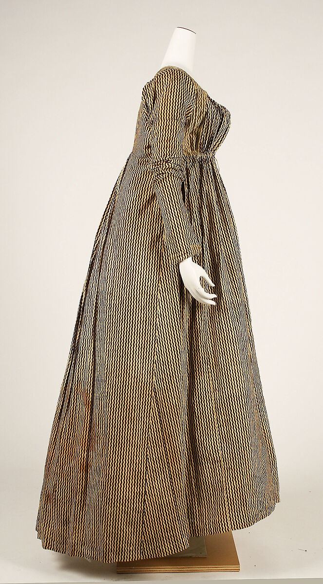 Dress, cotton, probably American