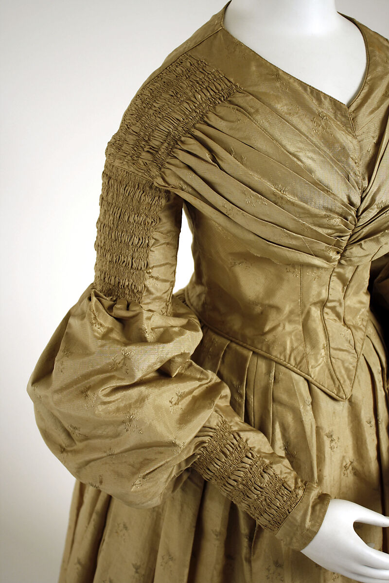 Afternoon dress, silk, American