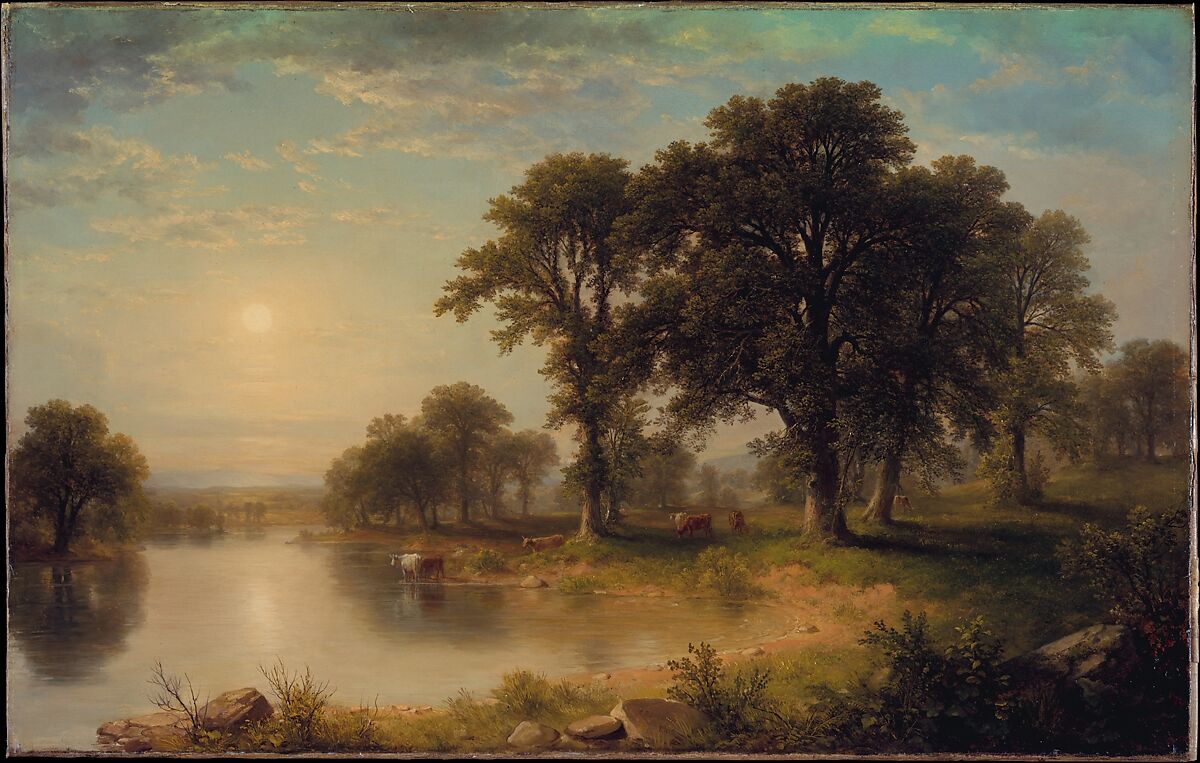 Summer Afternoon, Asher Brown Durand (American, Jefferson, New Jersey 1796–1886 Maplewood, New Jersey), Oil on canvas, American 