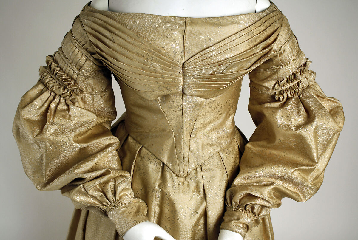 Dress, silk, probably American