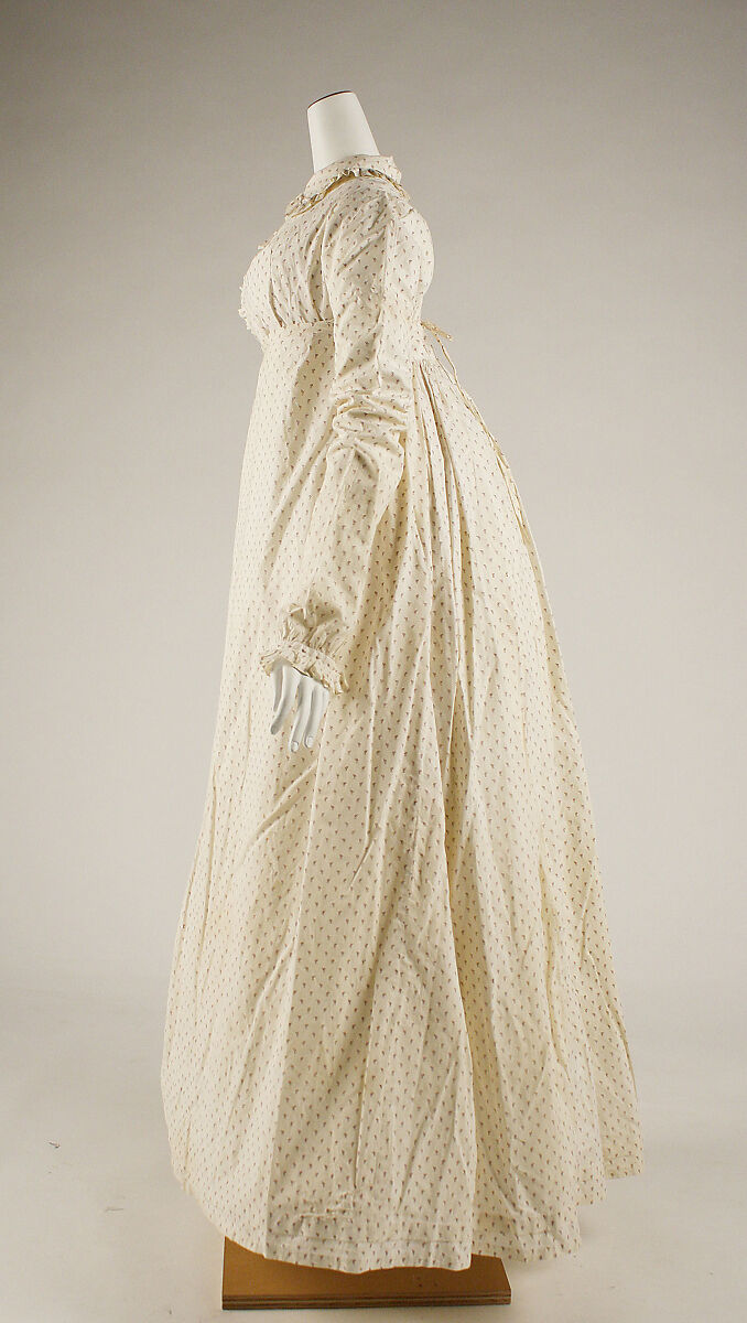 Morning dress, cotton, British