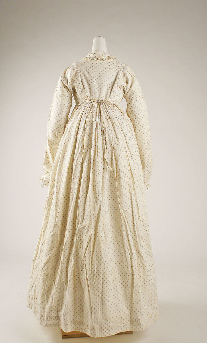 Morning dress, cotton, British