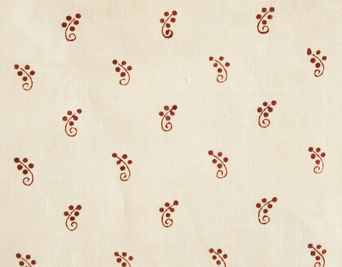 Morning dress, cotton, British