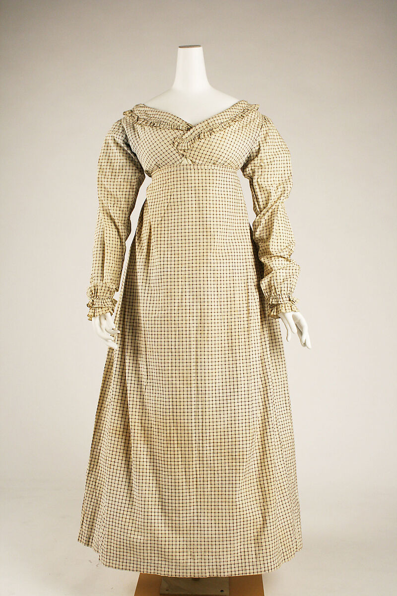 Morning dress, cotton, British 