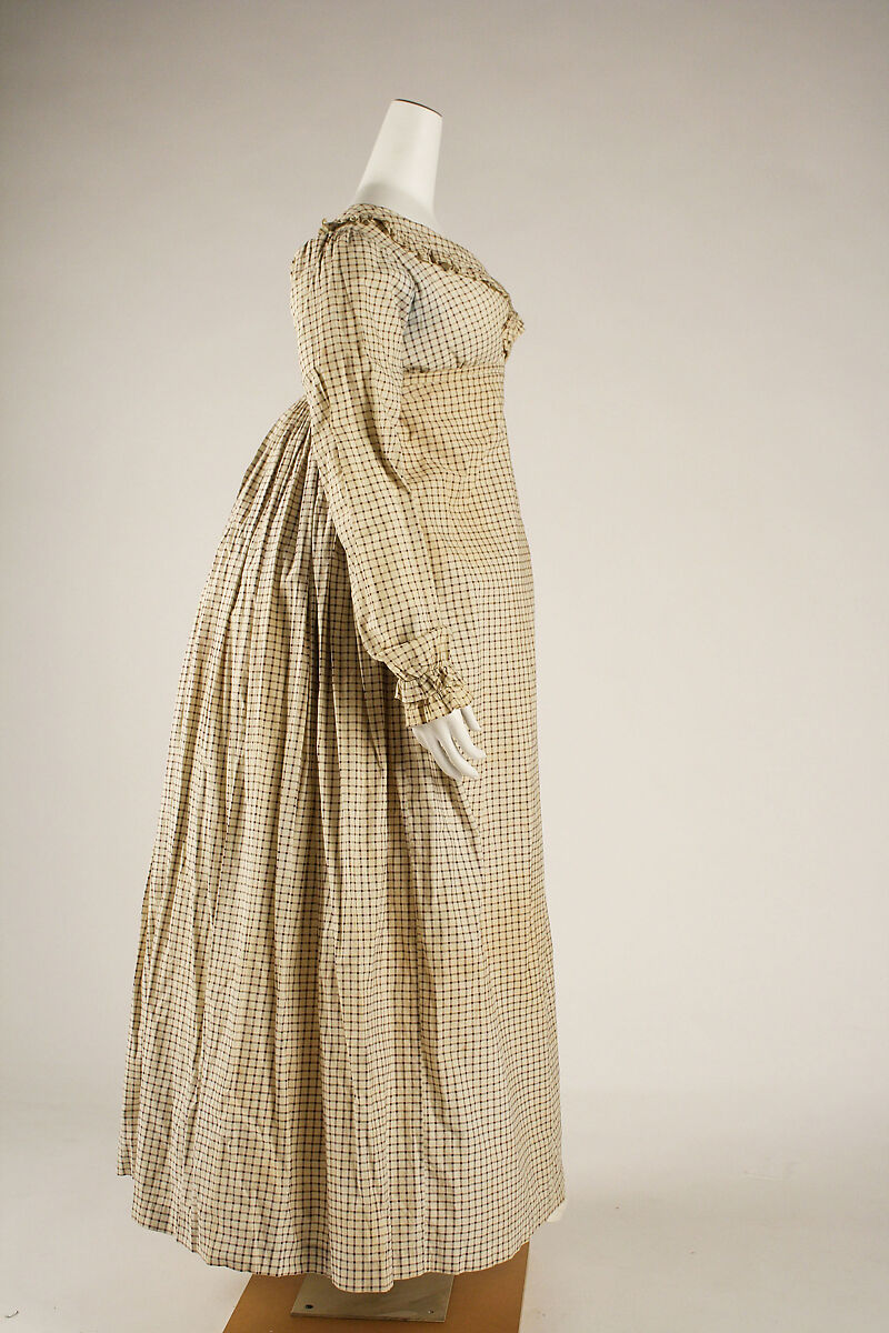 Morning dress, cotton, British