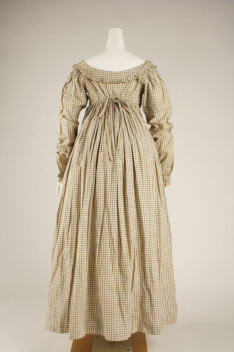 Morning dress, cotton, British