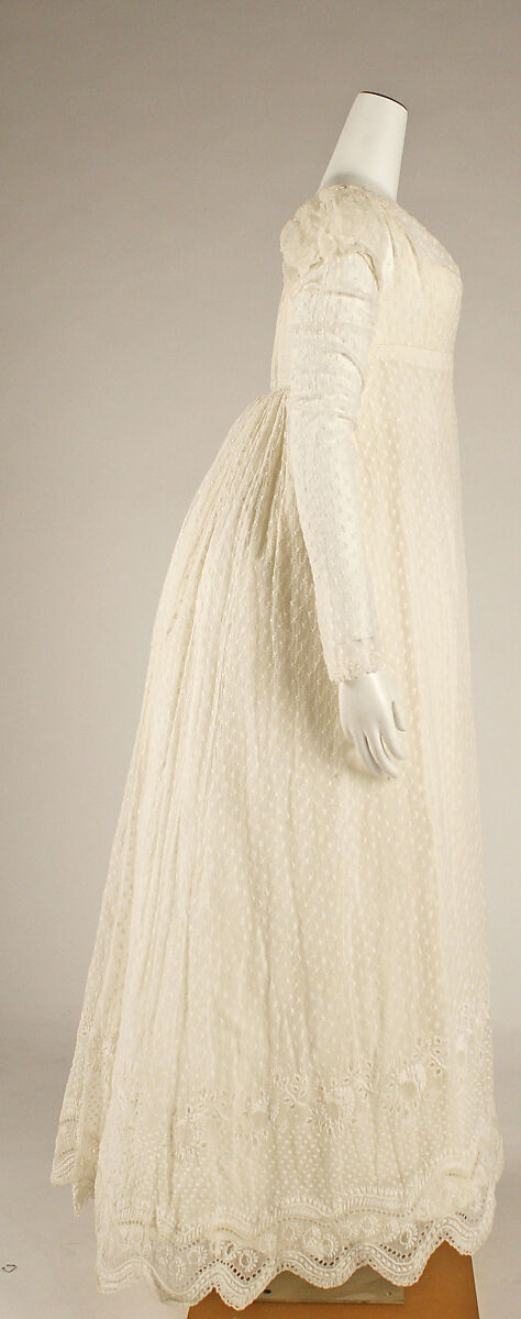 Dress, cotton, silk, French