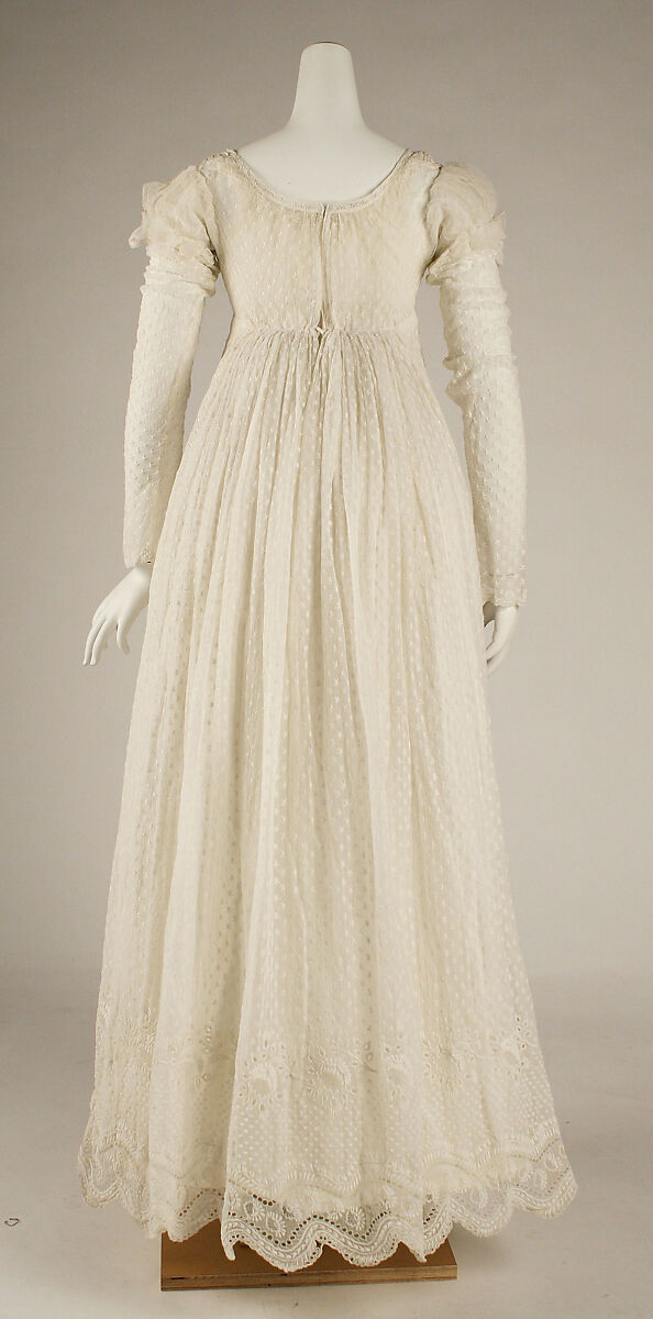 Dress, cotton, silk, French