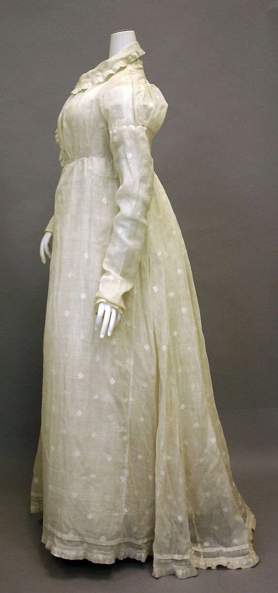 Morning dress, cotton, American