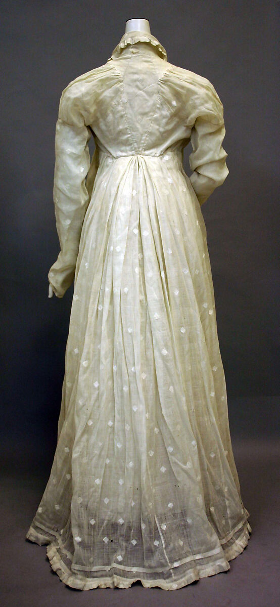 Morning dress, cotton, American